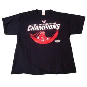 Vintage 2004 Boston Red Sox T-Shirt MLB Tee World Series VTG